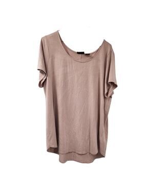 Tahari Pink Short Sleeve Top - Women's Plus Size 1X